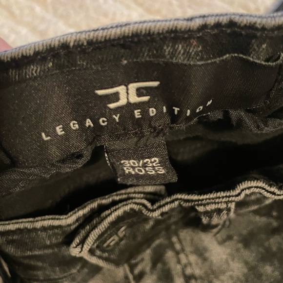 Jordan Craig Stripes denim Streetwear jean size 30/32 distressed rhinestone - Picture 11 of 16